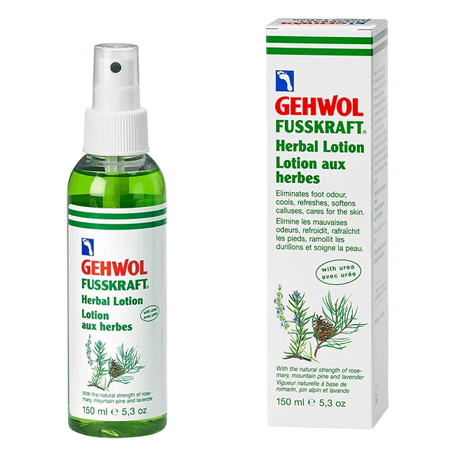 GEHWOL FUSSKRAFT Herbal Lotion Αποσμητική και περιποιητική λοσιόν για τα πόδια 150 ml