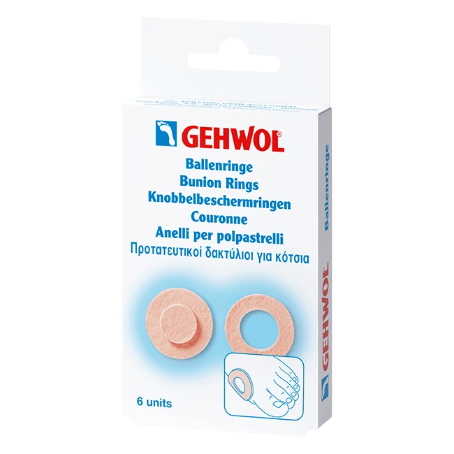 GEHWOL Προστατευτικοί δακτύλιοι για κότσια (6 τεμάχια)